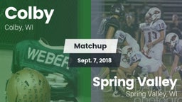 Matchup: Colby vs. Spring Valley  2018