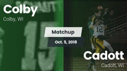 Matchup: Colby vs. Cadott  2018