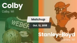 Matchup: Colby vs. Stanley-Boyd  2018