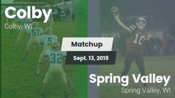 Matchup: Colby vs. Spring Valley  2019