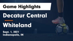 Decatur Central  vs Whiteland  Game Highlights - Sept. 1, 2021