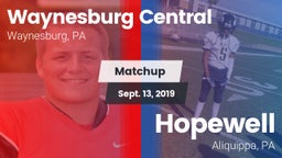 Matchup: Waynesburg Central vs. Hopewell  2019