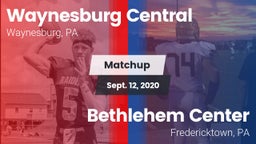 Matchup: Waynesburg Central vs. Bethlehem Center  2020