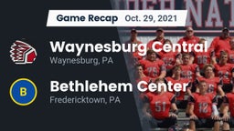 Recap: Waynesburg Central  vs. Bethlehem Center  2021