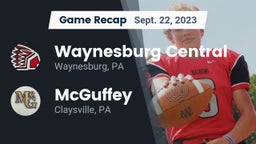 Recap: Waynesburg Central  vs. McGuffey  2023