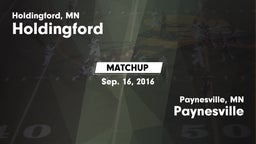 Matchup: Holdingford vs. Paynesville  2016