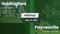 Matchup: Holdingford vs. Paynesville  2018
