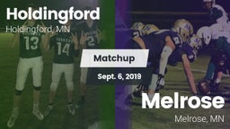 Matchup: Holdingford vs. Melrose  2019