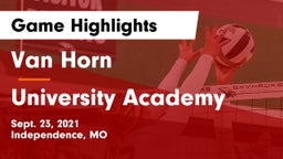 Van Horn  vs University Academy Game Highlights - Sept. 23, 2021