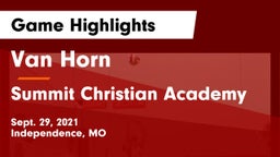 Van Horn  vs Summit Christian Academy Game Highlights - Sept. 29, 2021