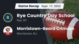 Recap: Rye Country Day School vs. Morristown-Beard Crimson 2022