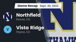 Recap: Northfield  vs. Vista Ridge  2022