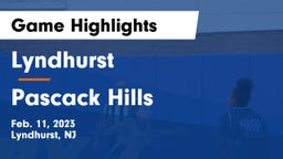 Lyndhurst  vs Pascack Hills  Game Highlights - Feb. 11, 2023