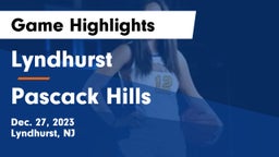 Lyndhurst  vs Pascack Hills  Game Highlights - Dec. 27, 2023