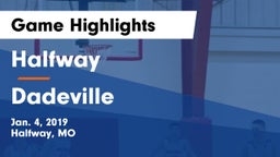 Halfway  vs Dadeville Game Highlights - Jan. 4, 2019