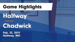 Halfway  vs Chadwick Game Highlights - Feb. 22, 2019