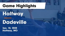 Halfway  vs Dadeville  Game Highlights - Jan. 10, 2020