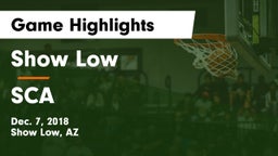 Show Low  vs SCA Game Highlights - Dec. 7, 2018