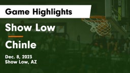 Show Low  vs Chinle  Game Highlights - Dec. 8, 2023