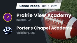 Recap: Prairie View Academy  vs. Porter's Chapel Academy  2021