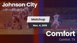 Matchup: Johnson City vs. Comfort  2016