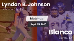 Matchup: Johnson City vs. Blanco  2020
