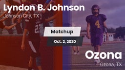 Matchup: Johnson City vs. Ozona  2020
