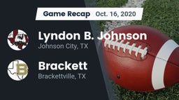 Recap: Lyndon B. Johnson  vs. Brackett  2020