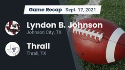 Recap: Lyndon B. Johnson  vs. Thrall  2021