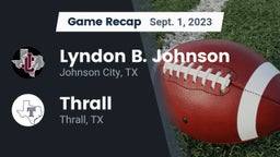 Recap: Lyndon B. Johnson  vs. Thrall  2023