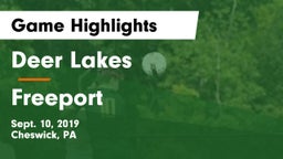 Deer Lakes  vs Freeport  Game Highlights - Sept. 10, 2019