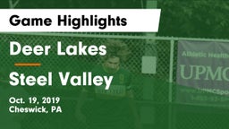 Deer Lakes  vs Steel Valley  Game Highlights - Oct. 19, 2019