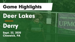 Deer Lakes  vs Derry Game Highlights - Sept. 22, 2020