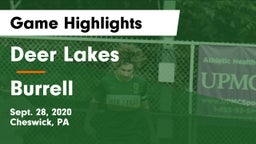 Deer Lakes  vs Burrell  Game Highlights - Sept. 28, 2020