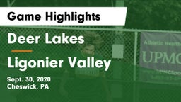 Deer Lakes  vs Ligonier Valley  Game Highlights - Sept. 30, 2020