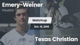 Matchup: Emery-Weiner vs. Texas Christian 2016