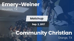 Matchup: Emery-Weiner vs. Community Christian  2017