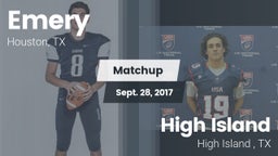 Matchup: Emery  vs. High Island  2017