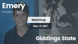 Matchup: Emery  vs. Giddings State 2017