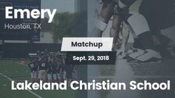 Matchup: Emery  vs. Lakeland Christian School 2018