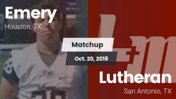 Matchup: Emery  vs. Lutheran  2018
