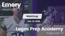 Matchup: Emery  vs. Logos Prep Academy  2018