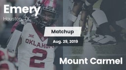 Matchup: Emery  vs. Mount Carmel 2019