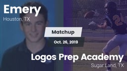 Matchup: Emery  vs. Logos Prep Academy  2019