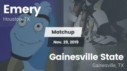 Matchup: Emery  vs. Gainesville State  2019