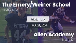 Matchup: Emery  vs. Allen Academy 2020