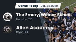 Recap: The Emery/Weiner School  vs. Allen Academy 2020