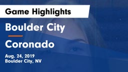 Boulder City  vs Coronado  Game Highlights - Aug. 24, 2019