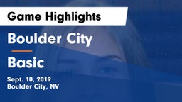 Boulder City  vs Basic  Game Highlights - Sept. 10, 2019