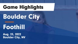 Boulder City  vs Foothill  Game Highlights - Aug. 23, 2022